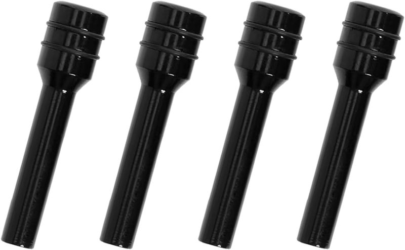 SWQS 4 PCS Car Door Lock Knobs, Aluminum Alloy Automotive Inner Door Lock Pull Pins Replacement, Universal Auto Lift Bolt Cover Cap, Car Decorative Accessories for Cars, SUVs, Trucks (Black) - Image 1